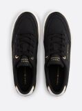 Black Contrast Trim Trainers  Women