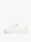 Beige Contrast Trim Trainers  Women