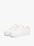 Beige Contrast Trim Trainers  Women