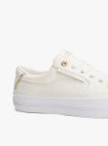 Beige Contrast Trim Trainers  Women