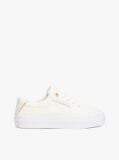 Beige Contrast Trim Trainers  Women