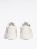 Beige TH Monogram Leather Flatform Trainers  Women
