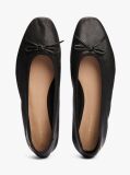 Black TH Monogram Leather Ballerinas  Women