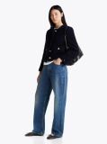 Black TH Monogram Leather Ballerinas  Women