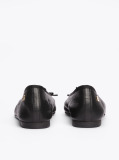 Black TH Monogram Leather Ballerinas  Women