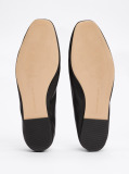 Black TH Monogram Leather Ballerinas  Women