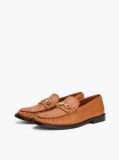 Brown Leather Horsebit Loafers  Women