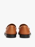 Brown Leather Horsebit Loafers  Women