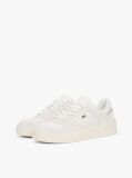 Beige Mixed Texture Basketball Trainers  Women