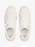 Beige Mixed Texture Basketball Trainers  Women