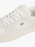 Beige Mixed Texture Basketball Trainers  Women