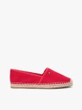 Red Flag Embroidery Canvas Espadrilles  Women