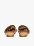 Gold Metallic Crochet Mules  Women