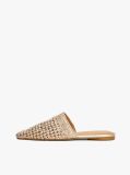 Gold Metallic Crochet Mules  Women