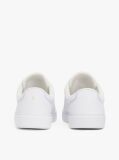 White Leather Court Trainers  Women