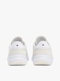 White Mixed Texture Runner Trainers  Women