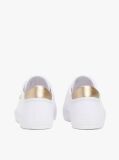 Άσπρο Sneakers Από Canvas Με Μεταλλική Λεπτομέρεια  Γυναίκες