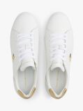 Άσπρο Δερμάτινα Sneakers Σε Στιλ Πλατφόρμας  Γυναίκες