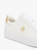 Άσπρο Δερμάτινα Sneakers Σε Στιλ Πλατφόρμας  Γυναίκες