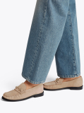 Ροζ Σουέτ Horsebit Loafers  Γυναίκες