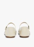 Beige Leather Mary Jane Ballerinas  Women