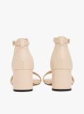 Pink TH Monogram Leather Block Heel Sandals  Women