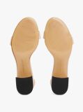 Pink TH Monogram Leather Block Heel Sandals  Women
