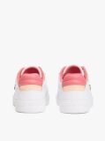 White Leather Colour Pop Court Trainers  Women