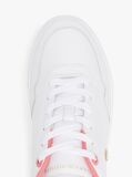 White Leather Colour Pop Court Trainers  Women