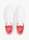 White Leather Colour Pop Court Trainers  Women