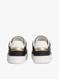 Black Leather Colour Pop Court Trainers  Women