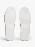 Black Leather Colour Pop Court Trainers  Women