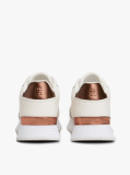 Άσπρο Δερμάτινα Sneakers Με Χρυσές Λεπτομέρειες  Γυναίκες