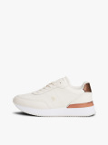 Άσπρο Δερμάτινα Sneakers Με Χρυσές Λεπτομέρειες  Γυναίκες