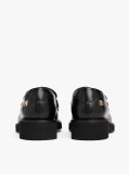 Black Lightweight Leather Tassel Loafers  Women