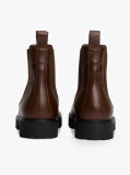Brown Leather Chelsea Boots  Women