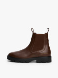 Brown Leather Chelsea Boots  Women