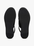 Black TH Monogram Leather Platform Sandals  Women