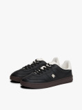 Black Heritage Shiny Leather Trainers  Women