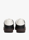 Black Heritage Shiny Leather Trainers  Women