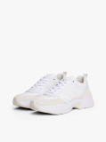 Άσπρο Δερμάτινα Chunky Sneakers  Γυναίκες