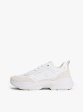 Άσπρο Δερμάτινα Chunky Sneakers  Γυναίκες