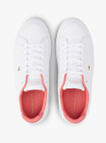 Άσπρο Δερμάτινα Sneakers Με Colour-Pop Λεπτομέρειες  Γυναίκες