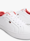 Άσπρο Δερμάτινα Sneakers Με Colour-Pop Λεπτομέρειες  Γυναίκες