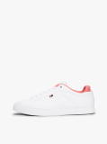 Άσπρο Δερμάτινα Sneakers Με Colour-Pop Λεπτομέρειες  Γυναίκες