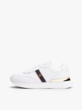 White Leather TH Monogram Plaque Trainers  Women