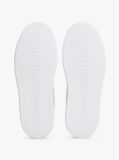 Beige Lightweight Leather Cupsole Court Trainers  Women