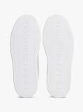 White Lightweight Leather Cupsole Court Trainers  Women