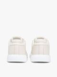 Beige Lightweight Leather Cupsole Court Trainers  Women