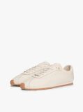Beige TH Monogram Low Profile Leather Trainers  Women